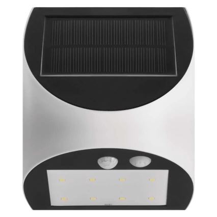 LED solcell väggbelysning med sensor LUMI LED/3,7W IP54 vit