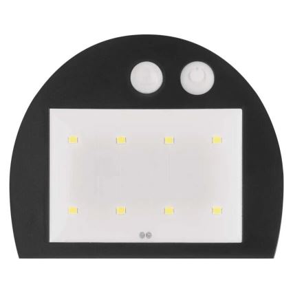 LED solcell väggbelysning med sensor LUMI LED/3,7W IP54 vit