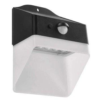 LED solcell väggbelysning med sensor LUMI LED/3,7W IP65 svart