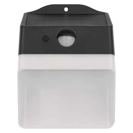 LED solcell väggbelysning med sensor LUMI LED/3,7W IP65 svart