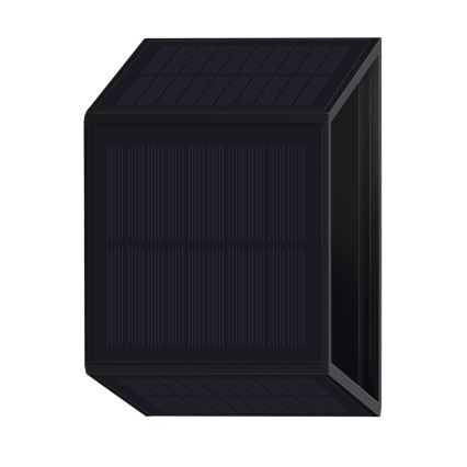 LED solcell väggbelysning WINGS LED/2W/3,2V 3000K IP54 svart