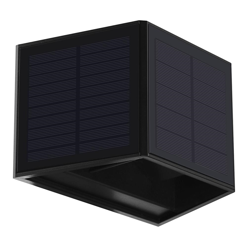 LED solcell väggbelysning WINGS LED/2W/3,2V 6000K IP54 svart