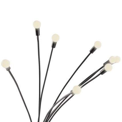LED Solcellsbelysning FIORINI 8xLED/1,2V 600 mAh IP44 svart
