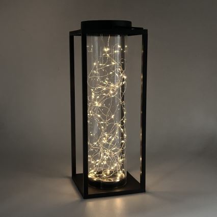 LED Solcellsbelysning GLAMOUR LED/1,2V 600 mAh IP44 svart