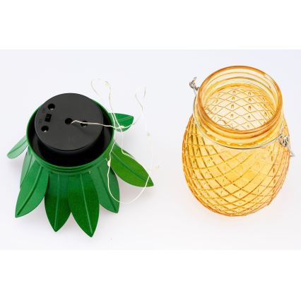 LED Solcellsbelysning JAR LED/1,2V 150 mAh IP44 ananas