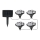 LED Solcellsbelysning LED/0,14W/2V 600 mAh IP44 tassar