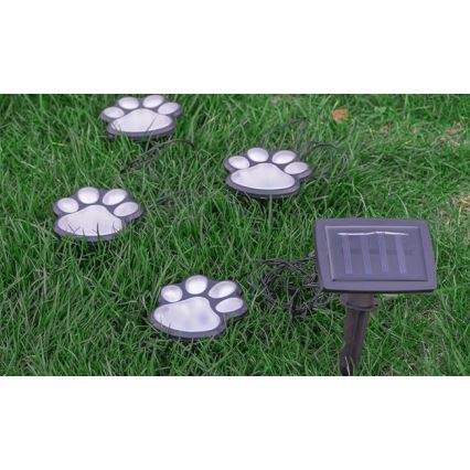 LED Solcellsbelysning LED/0,14W/2V 600 mAh IP44 tassar