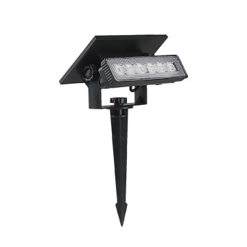 LED Solcellsbelysning LED/0,9W/3,7V 3000K IP65 svart