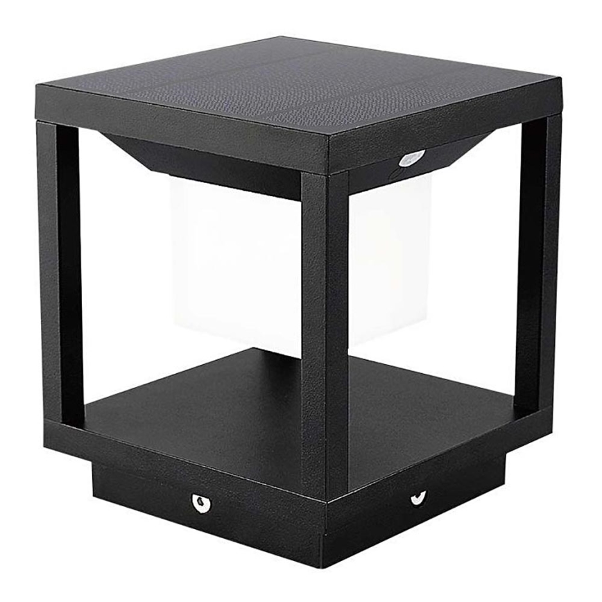 LED Solcellsbelysning med en sensor LED/2W/5,5V 3000K IP65 2600 mAh svart