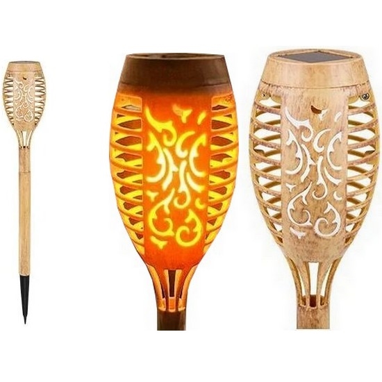 LED solcellsbelysning MINISPARK BAMBOO LED/1,8W/5,5V IP44 beige