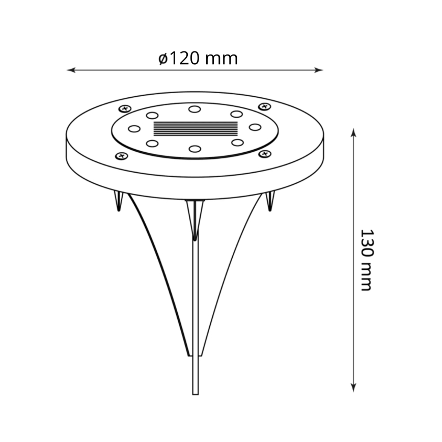 LED Solcellsbelysning SOL LED/1,2V 300 mAh IP44