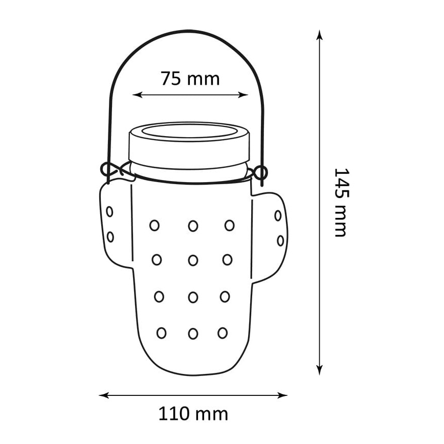 LED Solcellsbelysning  CACTUS LED/1,2V IP44