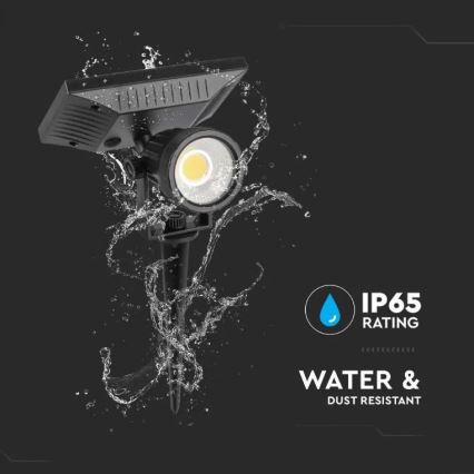 LED Solcellsbelysning  SPIKE LED/2W/5,5V IP65 6400K