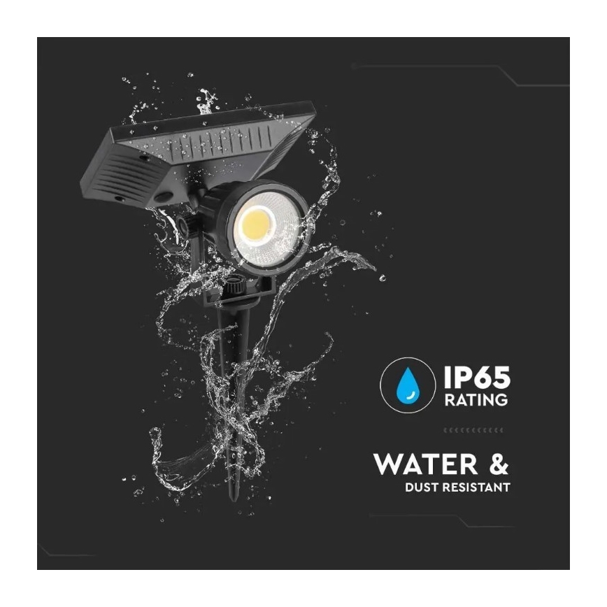 LED Solcellsbelysning  SPIKE LED/2W/5,5V IP65 6400K