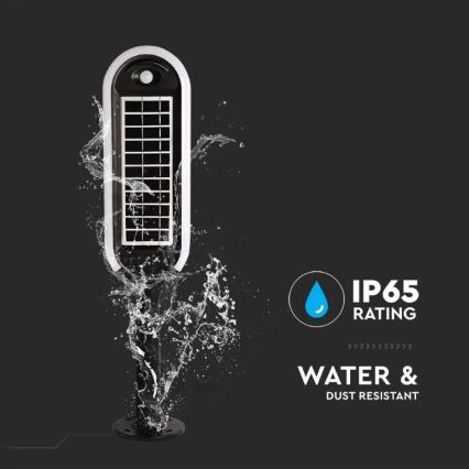 LED solcellslampa  med sensor  BOLLARD LED/5W/5,5V 70,5 cm 4000K IP65