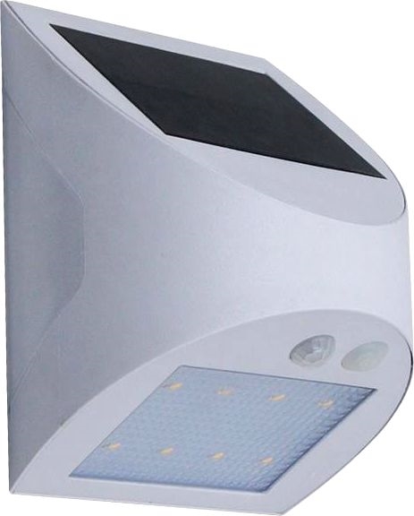 LED solcellsdriven vägglampa med sensor LED/3W/3,7V 3000/4000K 1200 mAh IP54 vit