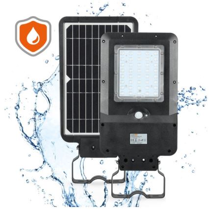 LED-solcellsgatlampa med sensor STREET LED/15W/7,4V 4000K IP65 5400 mAh