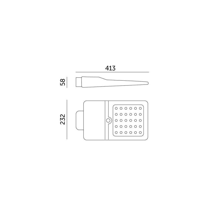 LED-solcellsgatlampa med sensor STREET LED/15W/7,4V 4000K IP65 5400 mAh