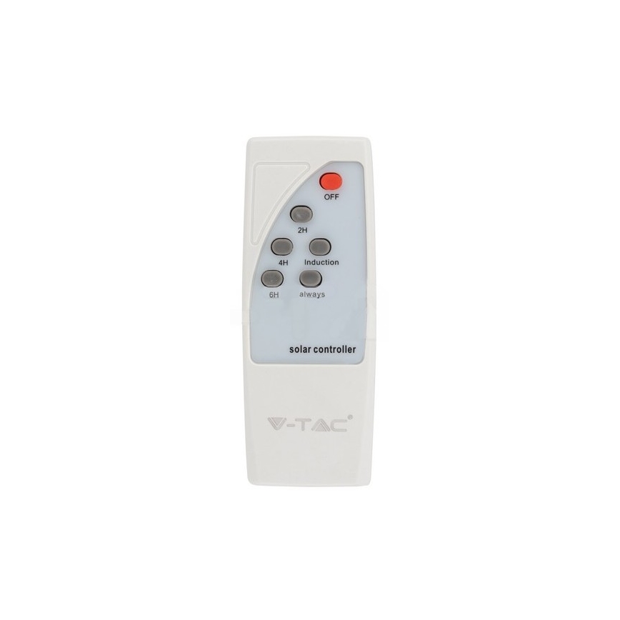 LED Solcellsgatulampa med sensor LED/10W/3,2V IP65 4000K + fjärrkontroll