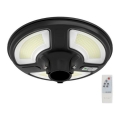 LED Solcellsgatulampa med sensor LED/10W/3,2V IP65 4000K + fjärrkontroll