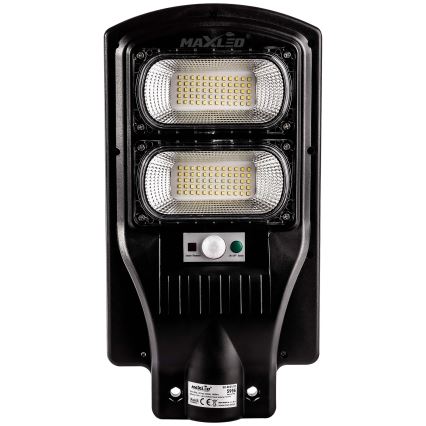 LED Dimbar gatubelysning med sensor LED/120W/6V 6500K IP65 svart + fjärrkontroll