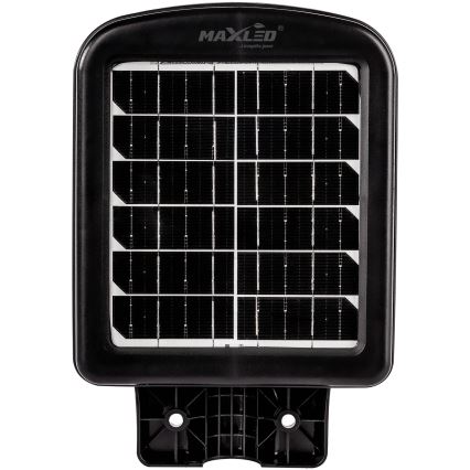 LED Dimbar gatubelysning med sensor LED/150W/6V 6500K IP65 svart + fjärrkontroll