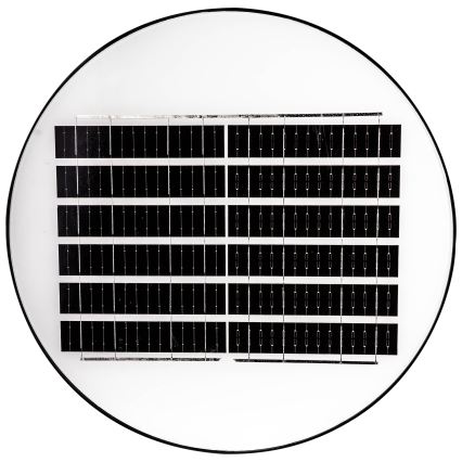 LED Dimbar gatubelysning med sensor LED/15W/6V 11000 mAh 6500K IP65 svart + fjärrkontroll