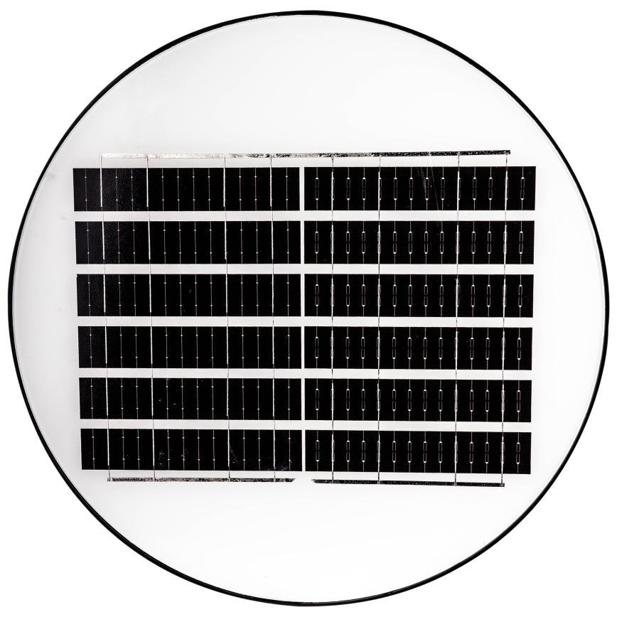 LED Dimbar gatubelysning med sensor LED/15W/6V 11000 mAh 6500K IP65 svart + fjärrkontroll