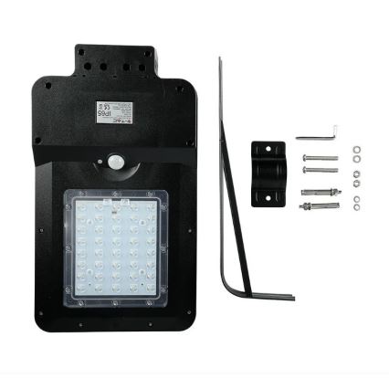 LED Solcellsgatulampa med sensor LED/15W/7,4V 4000K IP65 10800 mAh