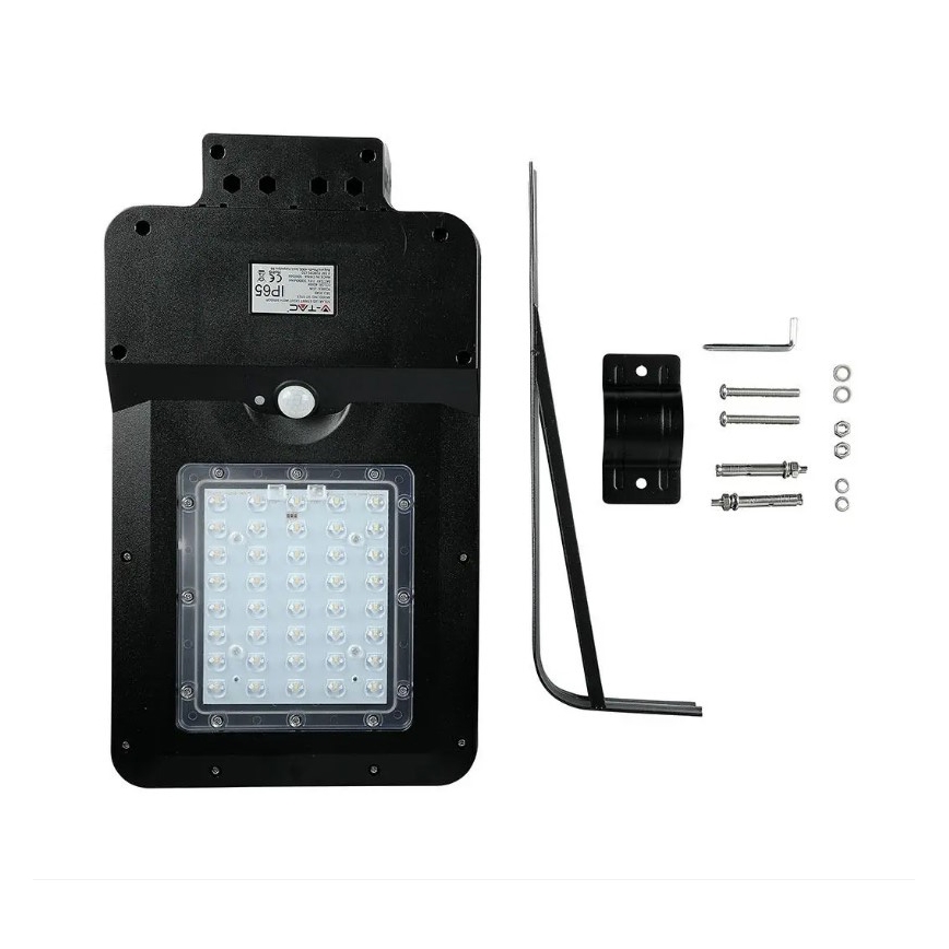 LED Solcellsgatulampa med sensor LED/15W/7,4V 4000K IP65 10800 mAh