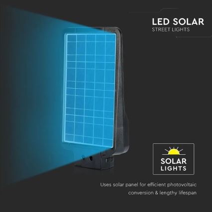 LED Solcellsgatulampa med sensor LED/15W/7,4V 4000K IP65 10800 mAh
