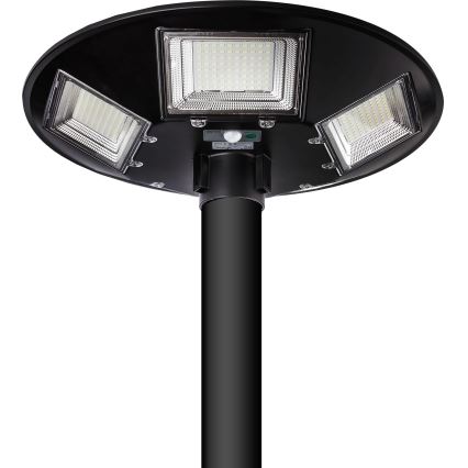LED Dimbar gatubelysning med sensor LED/22W/6V 18000 mAh 6500K IP65 svart + fjärrkontroll