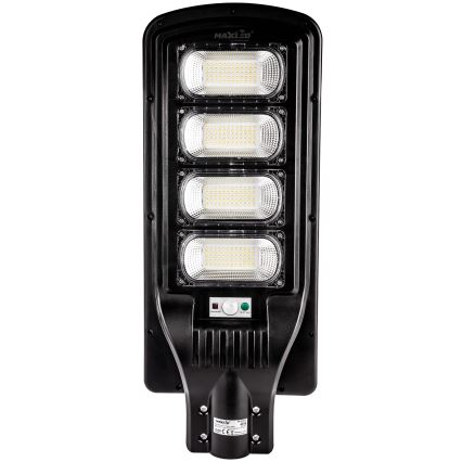 LED Dimbar gatubelysning med sensor LED/240W/6V 6500K IP65 svart + fjärrkontroll