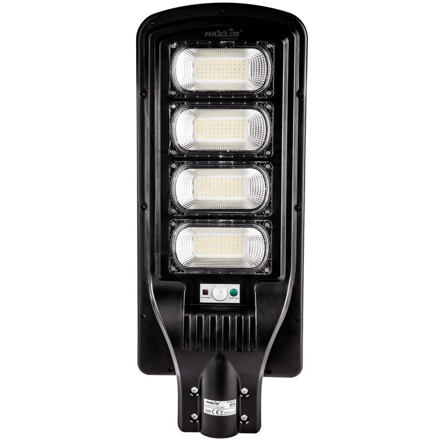 LED Dimbar gatubelysning med sensor LED/240W/6V 6500K IP65 svart + fjärrkontroll