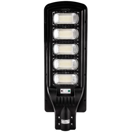 LED Dimbar gatubelysning med sensor LED/300W/6V 6500K IP65 svart + fjärrkontroll