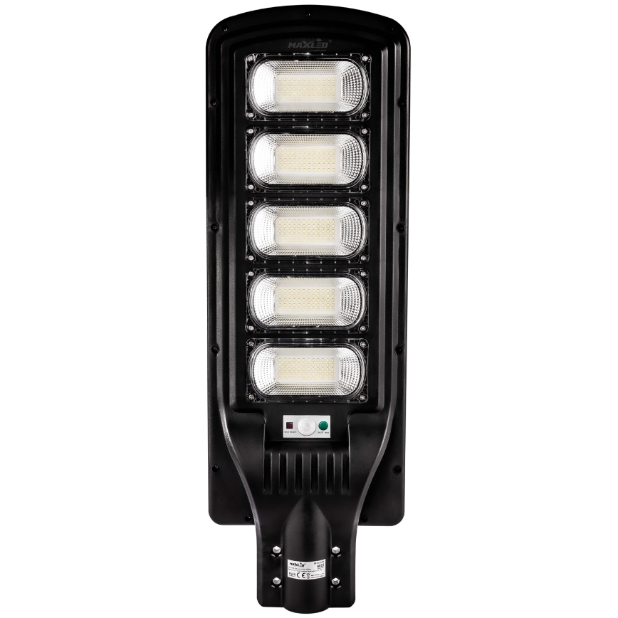 LED Dimbar gatubelysning med sensor LED/300W/6V 6500K IP65 svart + fjärrkontroll