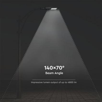 LED Solcellsgatulampa med sensor LED/40W/9,6V IP65 6000K 12000 mAh + fjärrkontroll
