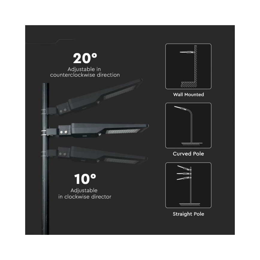 LED Solcellsgatulampa med sensor LED/40W/9,6V IP65 6000K 12000 mAh + fjärrkontroll
