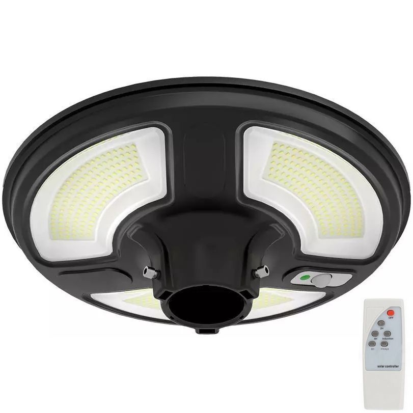 LED Solcellsgatulampa med sensor LED/7,5W/3,2V IP65 4000K 15000 mAh + fjärrkontroll