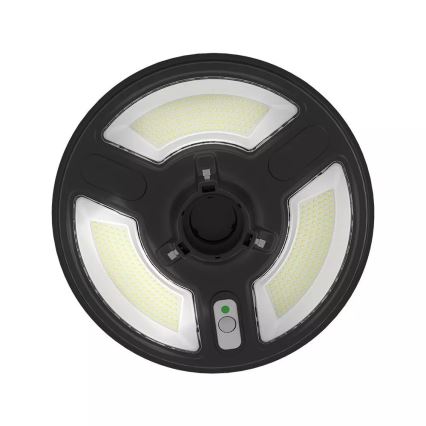 LED Solcellsgatulampa med sensor LED/7,5W/3,2V IP65 4000K 15000 mAh + fjärrkontroll
