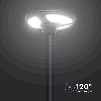 LED Solcellsgatulampa med sensor LED/7,5W/3,2V IP65 4000K 15000 mAh + fjärrkontroll