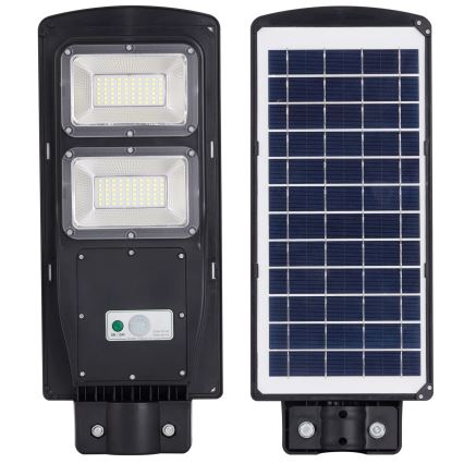 LED Solcellsgatulampa med sensor STREET 2xLED/6W/3,2V 12000 mAh IP65 + fjärrkontroll