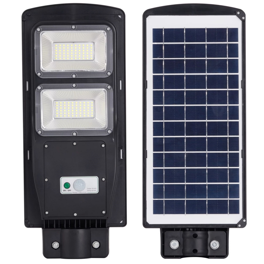 LED Solcellsgatulampa med sensor STREET 2xLED/6W/3,2V 12000 mAh IP65 + fjärrkontroll