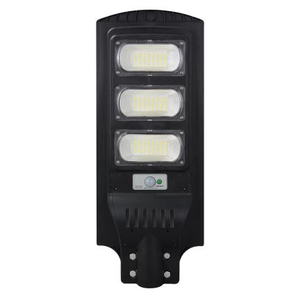LED Solcellsgatulampa med sensor STREET LED/10W/3,2V IP65 + fjärrkontroll