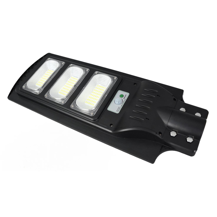 LED Solcellsgatulampa med sensor STREET LED/10W/3,2V IP65 + fjärrkontroll