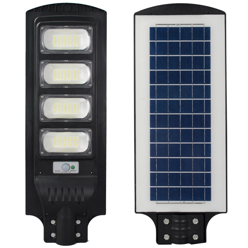 LED Solcellsgatulampa med sensor STREET LED/15W/3,2V 15000 mAh IP65 + fjärrkontroll