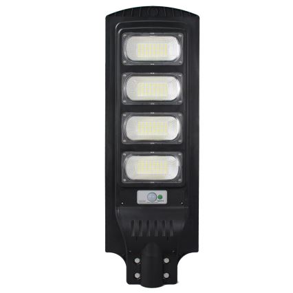 LED Solcellsgatulampa med sensor STREET LED/15W/3,2V 15000 mAh IP65 + fjärrkontroll