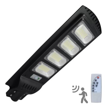 LED Solcellsgatulampa med sensor STREET LED/15W/3,2V IP65 + fjärrkontroll