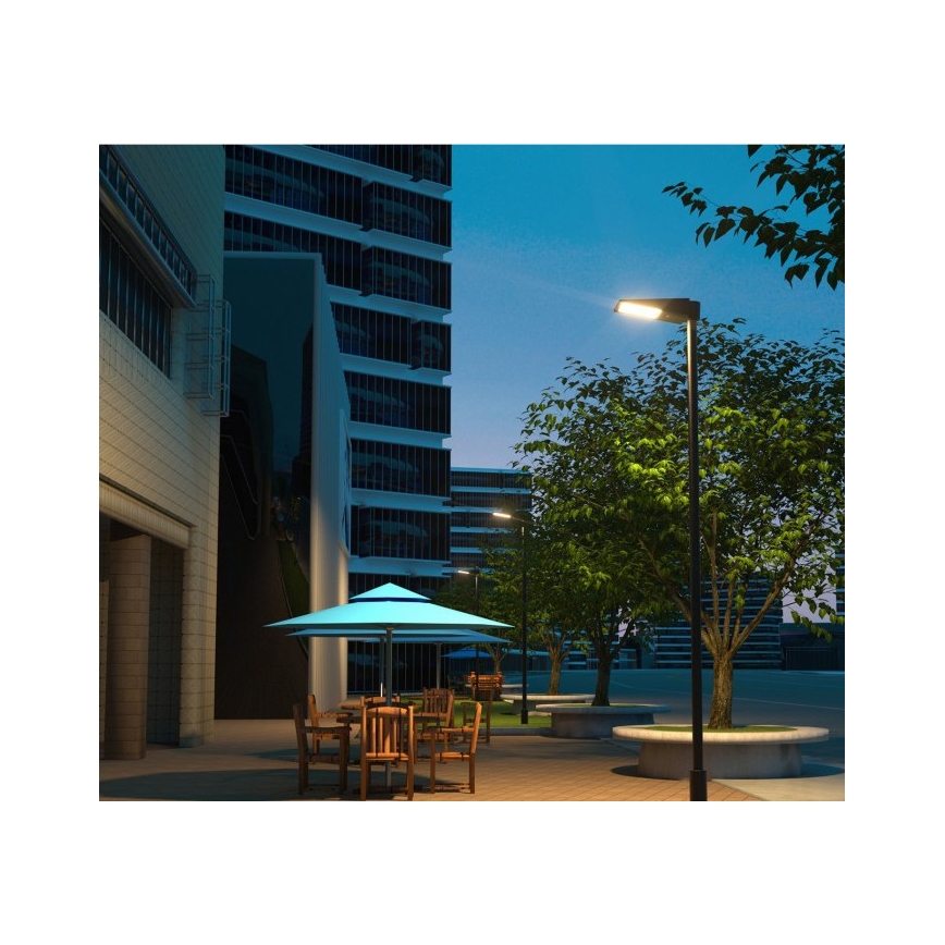 Dimmbar solcellsdriven gatulampa med sensor STREET LED/30W/9,6V 3000/4000K 6000 mAh IP65 + fjärrkontroll