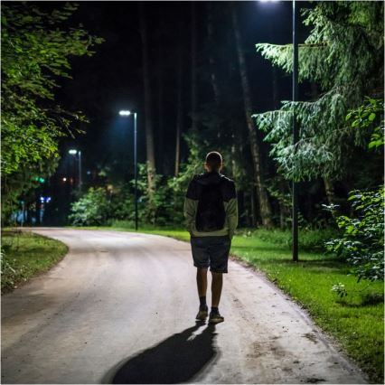 LED-dimbar solcellsdriven gatlampa med sensor URBI LED/11W/3,2V 6500K 15000 mAh IP54 + fjärrkontroll